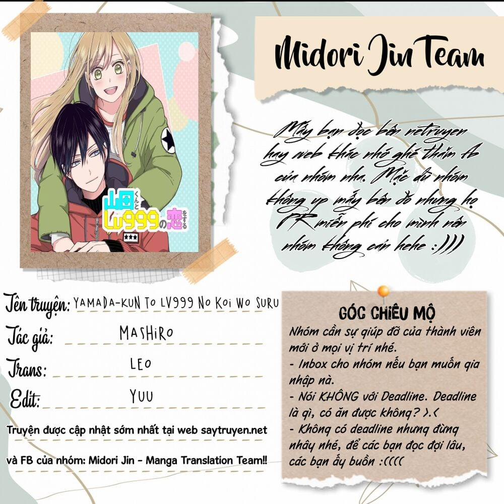 My Lv999 Love For Yamada-Kun 49 trang 1
