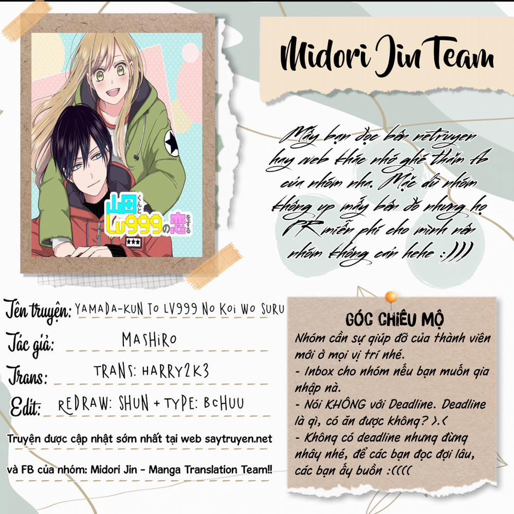 My Lv999 Love For Yamada-Kun 91 trang 1
