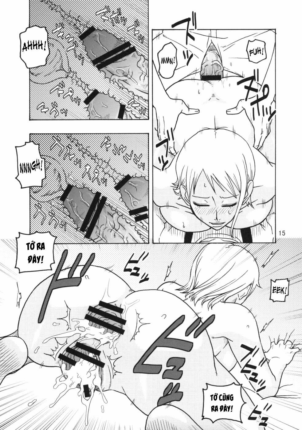 Nami no Koukai Nisshi EX NamiRobi (One Piece) Oneshot nứng trang 16