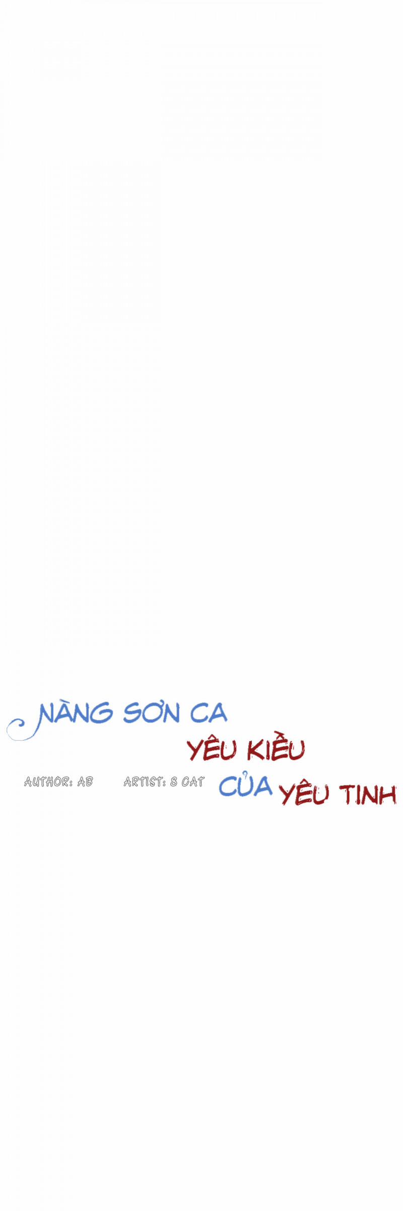 Nàng Sơn Ca Yêu Kiều Của Yêu Tinh 25 trang 1