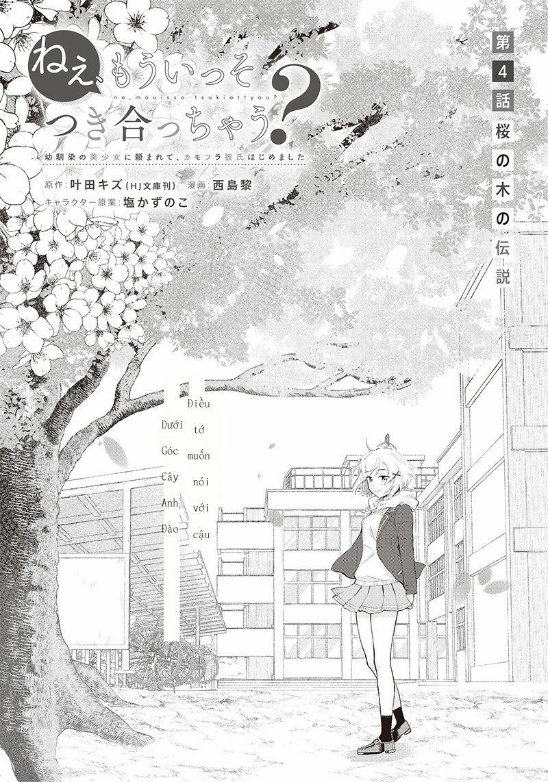 Nee, Mou Isso Tsukiacchau? Osananajimi No Bishoujo Ni Tanomarete, Camo Kareshi Hajimemashita 0 0 Điều tớ muốn nói với cậu dưới góc cây anh đào. trang 0