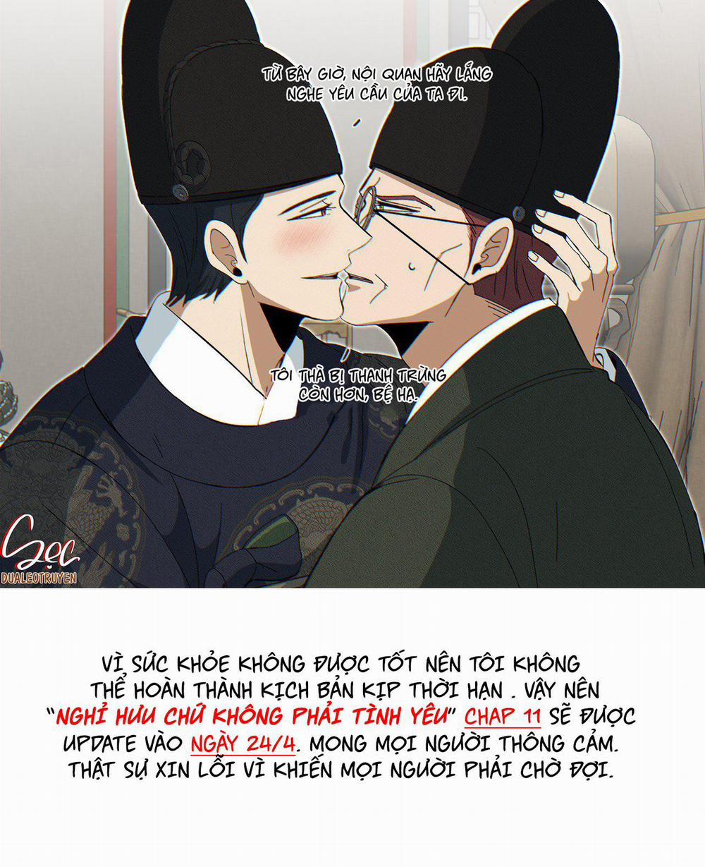 NGHỈ HƯU CHỨ KHÔNG PHẢI TÌNH YÊU 11 THÔNG BÁO HOÃN trang 0