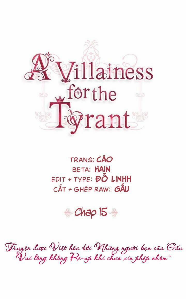 Nhân Vật Phản Diện Xứng Đôi Với Bạo Chúa 15 trang 1