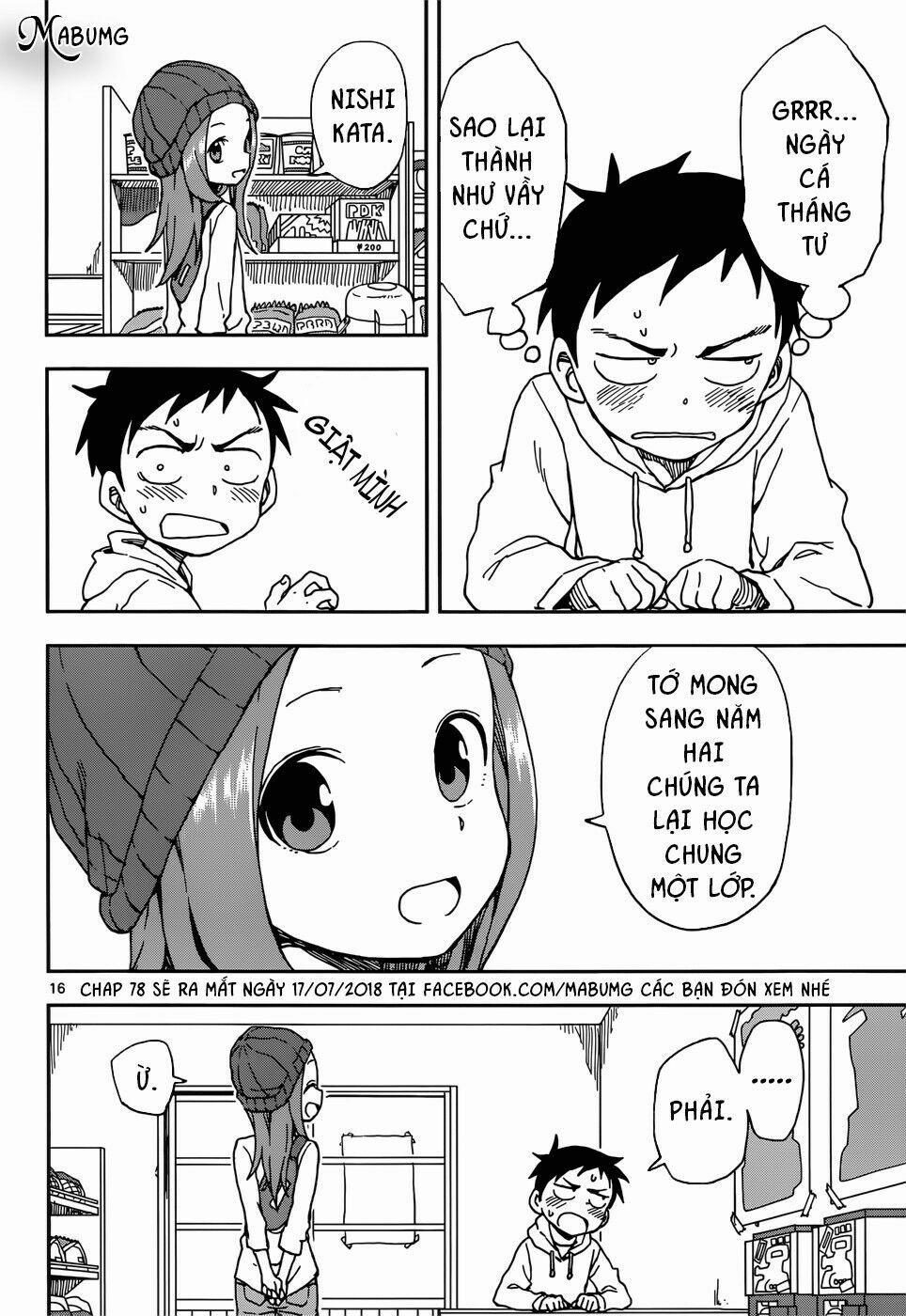 Nhất Quỷ Nhì Ma, Thứ Ba Takagi 77 trang 16