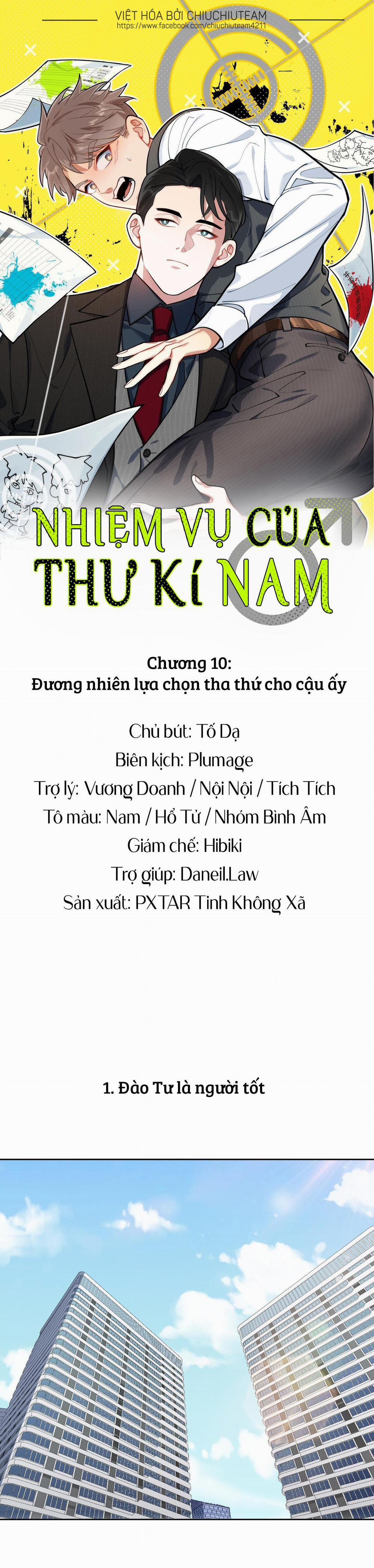 Nhiệm Vụ Của Thư Kí Nam 10 trang 1