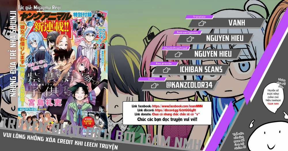 Những Đứa Trẻ Nhà Shiunji 4 trang 0