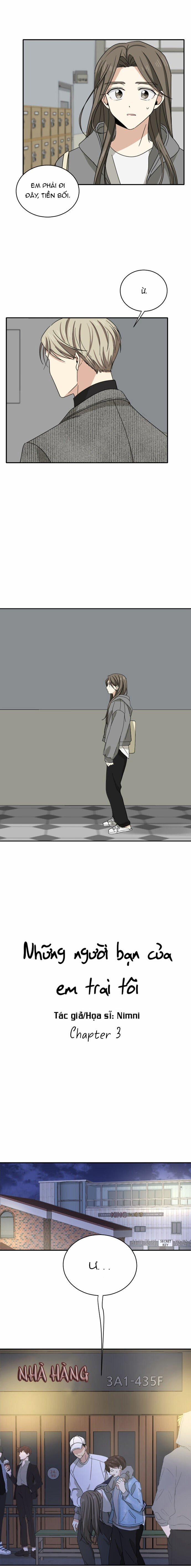 Những Người Bạn Của Em Trai Tôi 3 trang 1