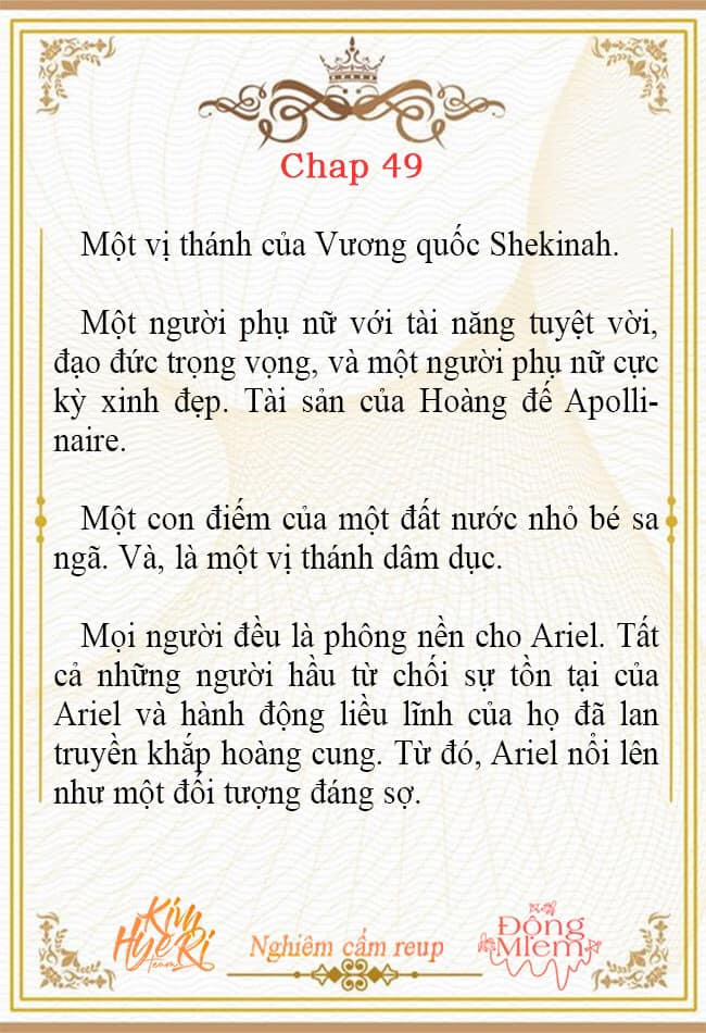 [Novel 18+] Ariel, Thánh Nữ Dâm Đãng 49 trang 1