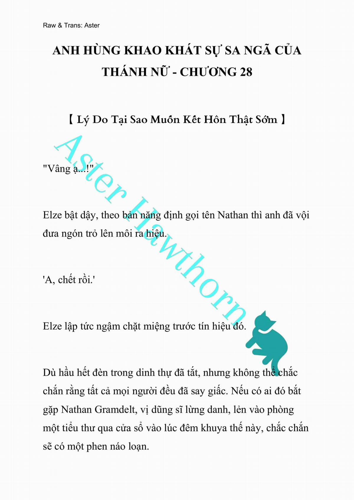 [Novel] Anh Hùng Khao Khát Sự Sa Ngã Của Thánh Nữ 28 trang 0