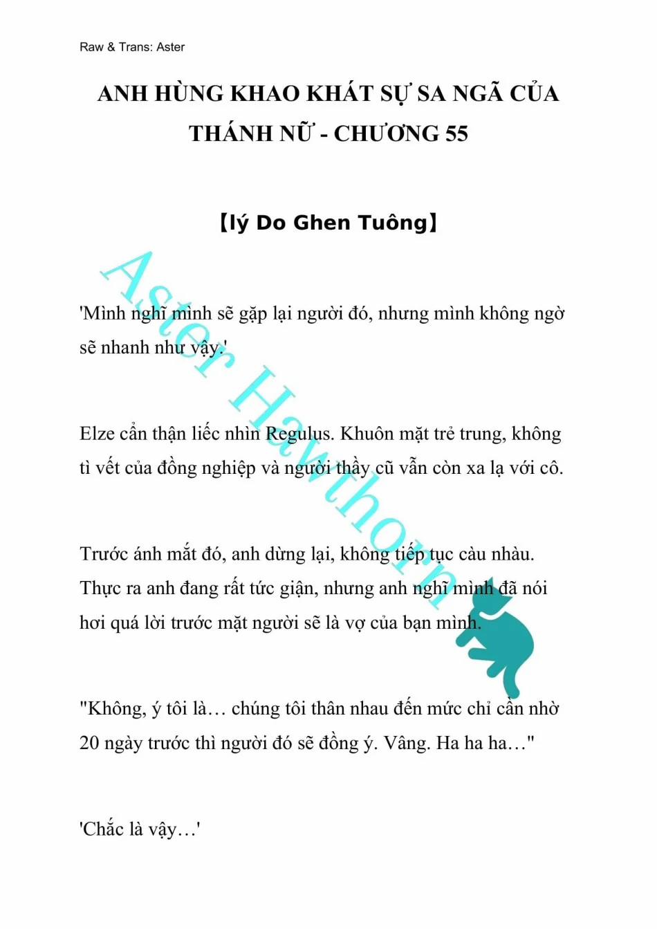 [Novel] Anh Hùng Khao Khát Sự Sa Ngã Của Thánh Nữ 55 trang 0