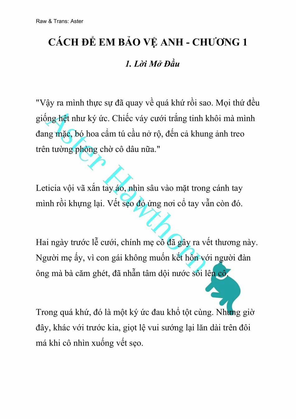 [Novel] Cách Để Em Bảo Vệ Anh 1 trang 0