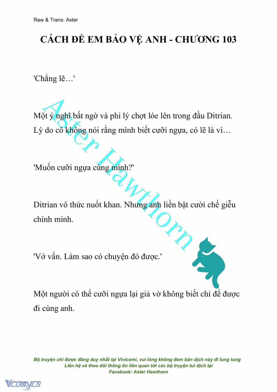 [Novel] Cách Để Em Bảo Vệ Anh 103 trang 0