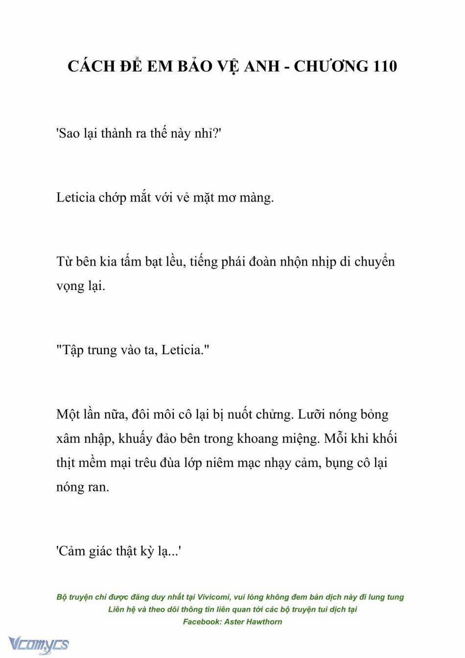 [Novel] Cách Để Em Bảo Vệ Anh 110 trang 0