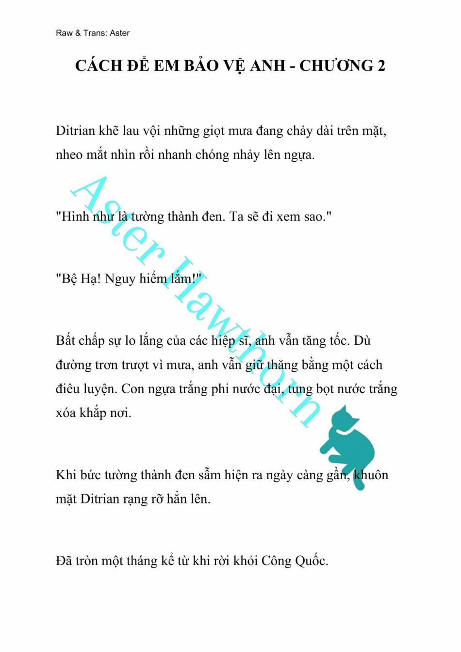 [Novel] Cách Để Em Bảo Vệ Anh 2 trang 0