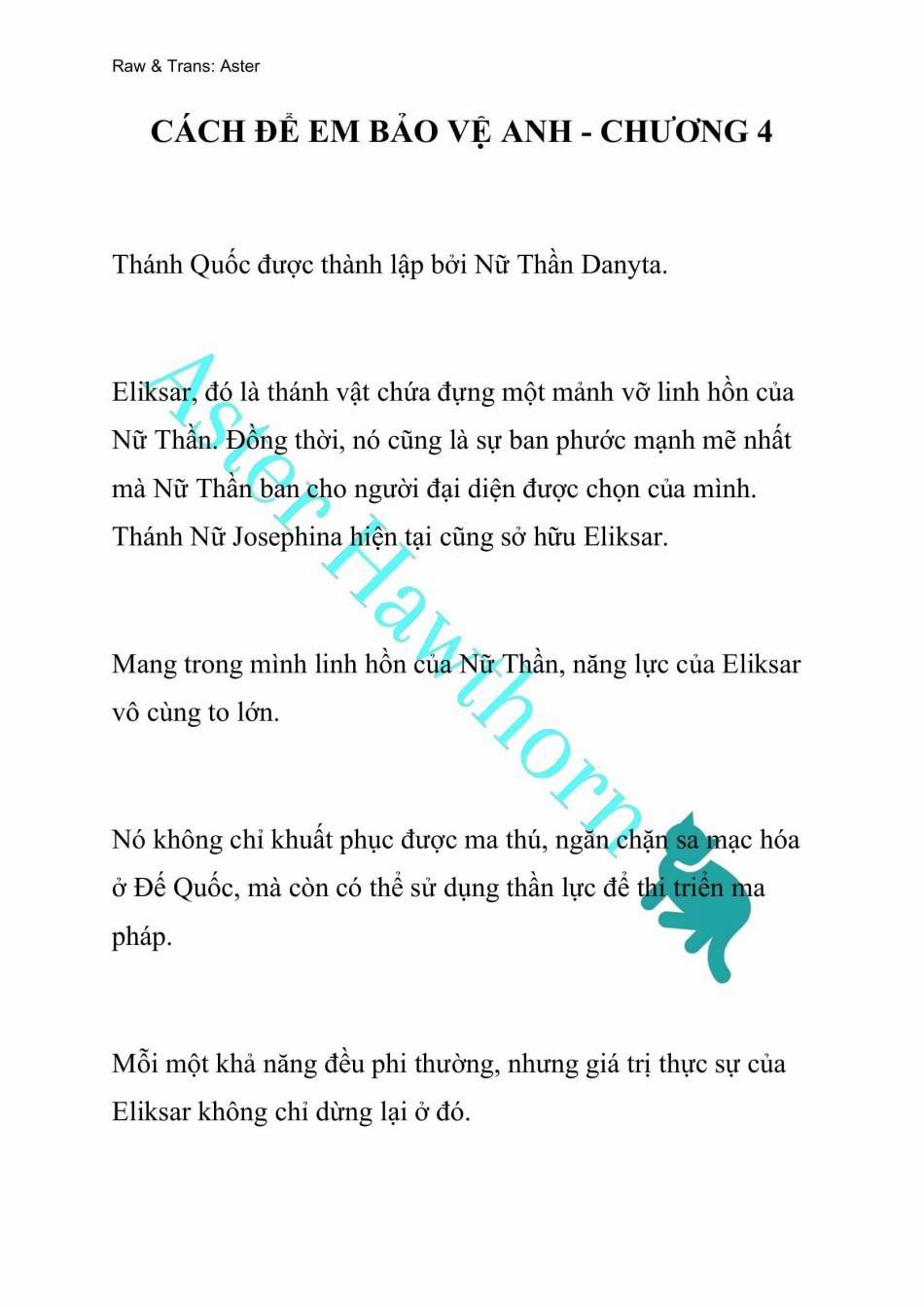 [Novel] Cách Để Em Bảo Vệ Anh 4 trang 0