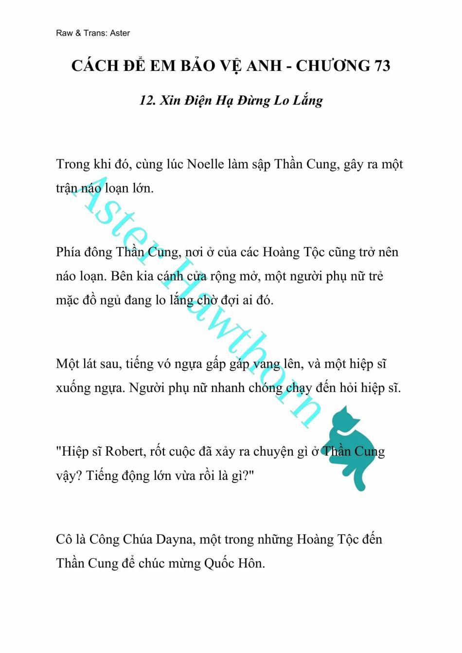 [Novel] Cách Để Em Bảo Vệ Anh 73 trang 0