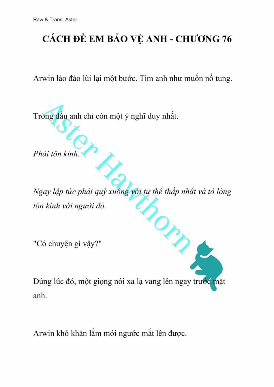 [Novel] Cách Để Em Bảo Vệ Anh 76 trang 0