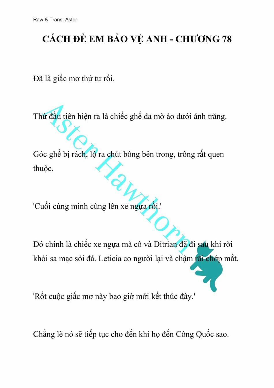 [Novel] Cách Để Em Bảo Vệ Anh 78 trang 0