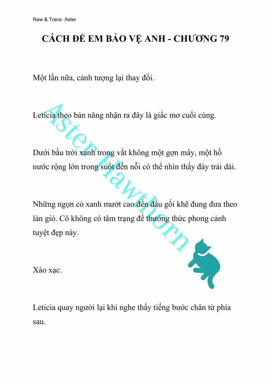 [Novel] Cách Để Em Bảo Vệ Anh 79 trang 0