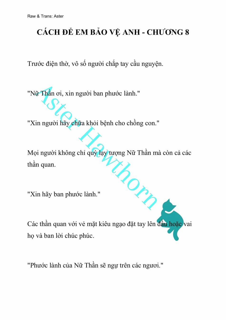 [Novel] Cách Để Em Bảo Vệ Anh 8 trang 0