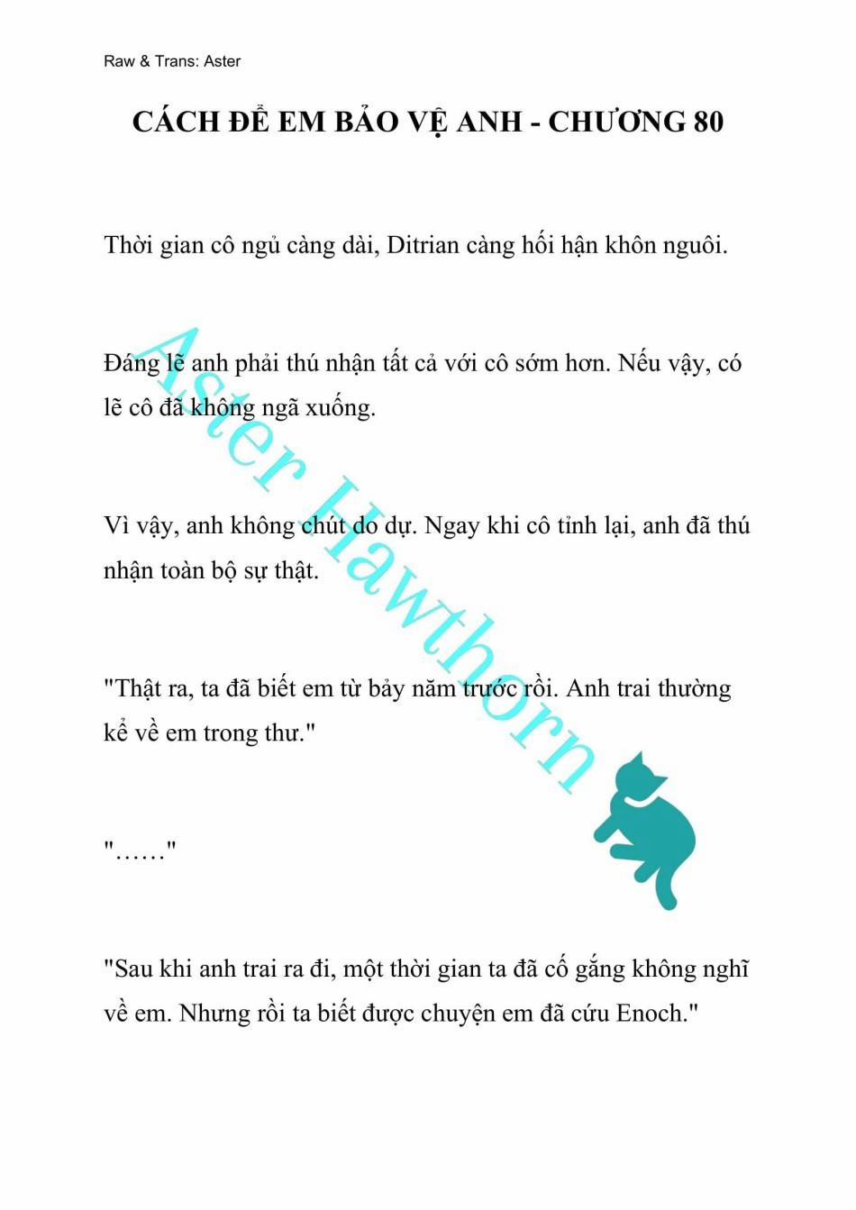 [Novel] Cách Để Em Bảo Vệ Anh 80 trang 0