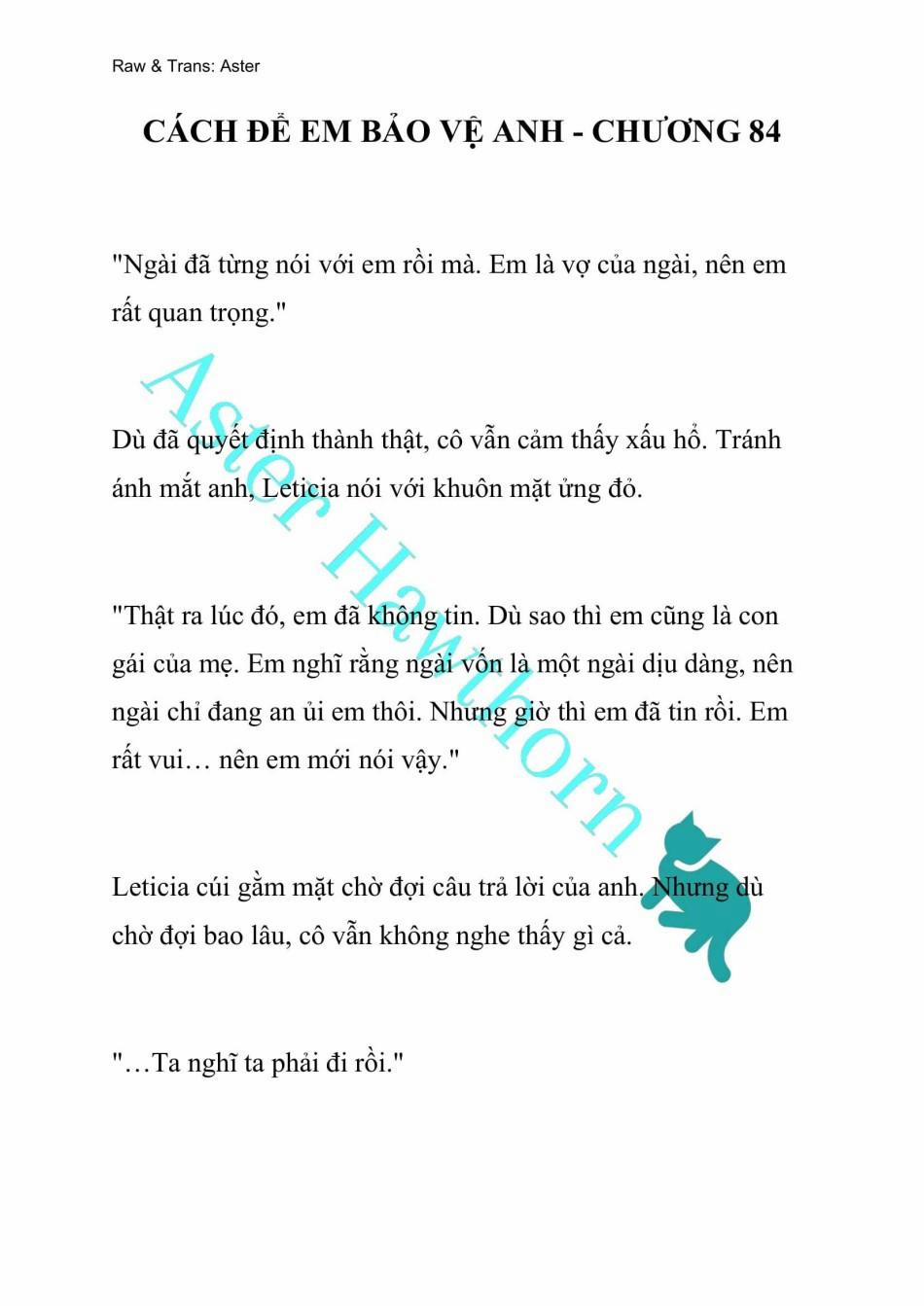 [Novel] Cách Để Em Bảo Vệ Anh 84 trang 0