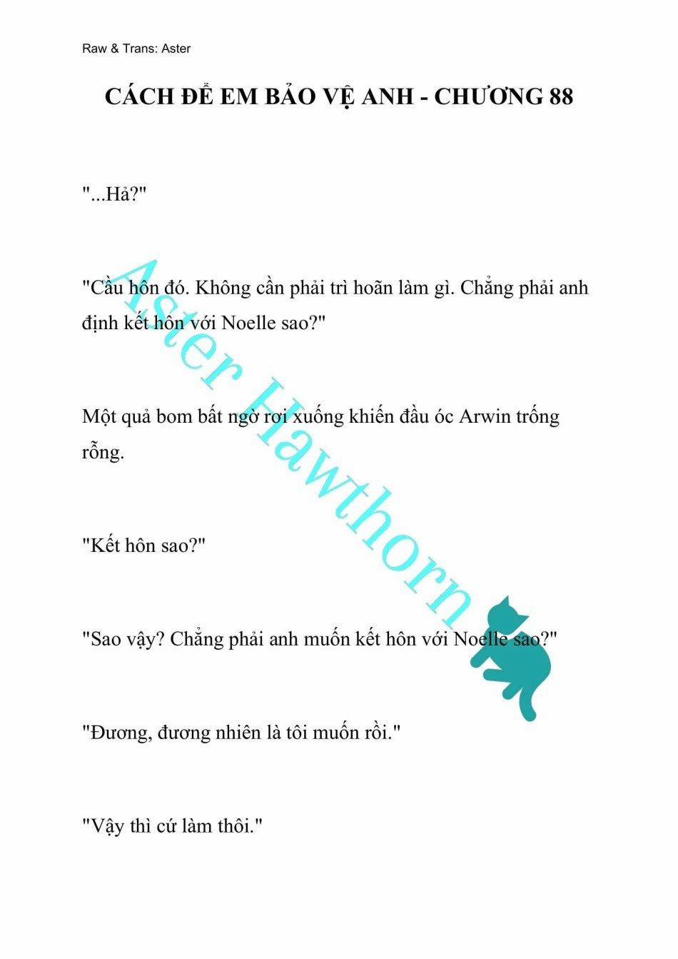 [Novel] Cách Để Em Bảo Vệ Anh 88 trang 0