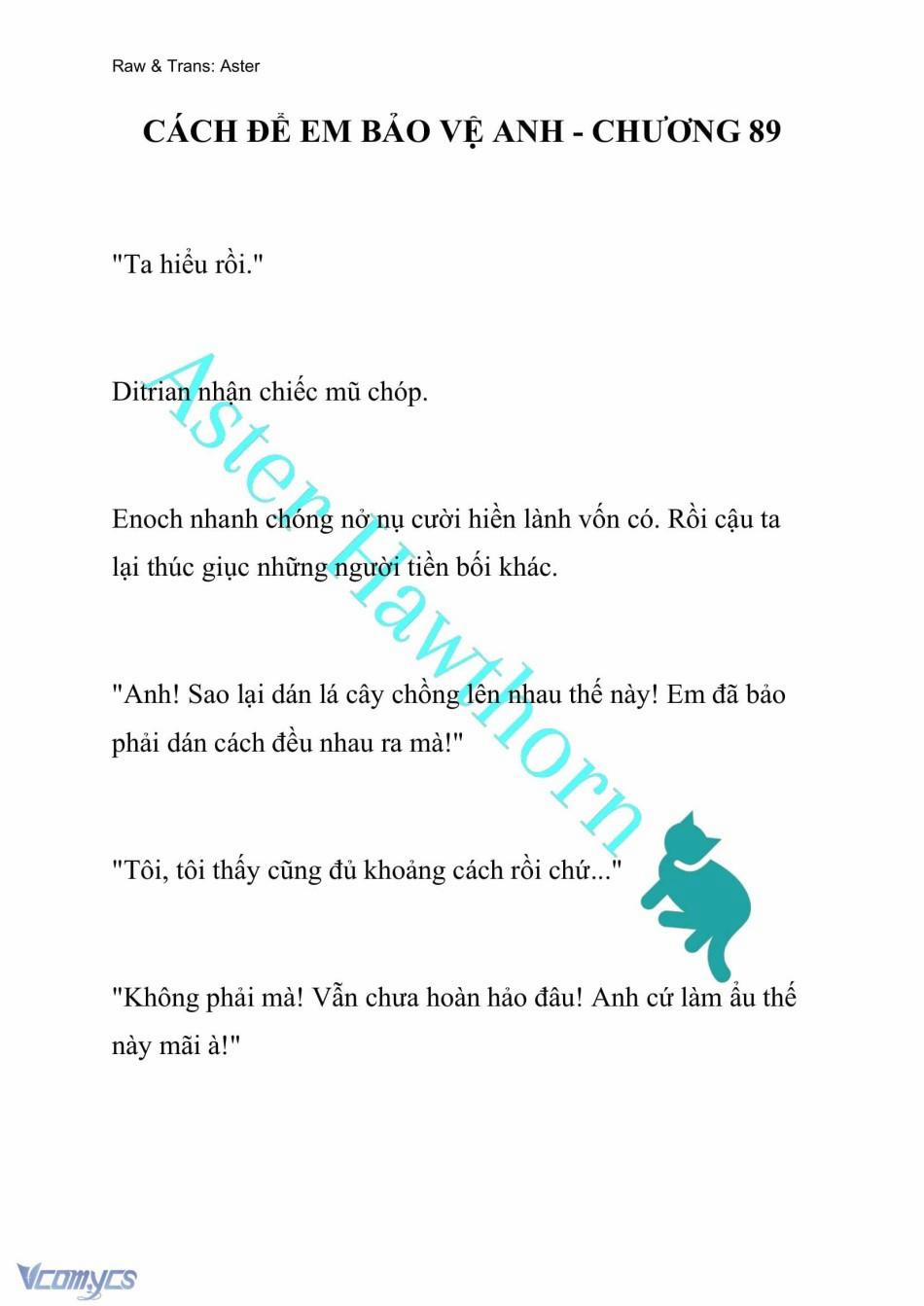 [Novel] Cách Để Em Bảo Vệ Anh 89 trang 0