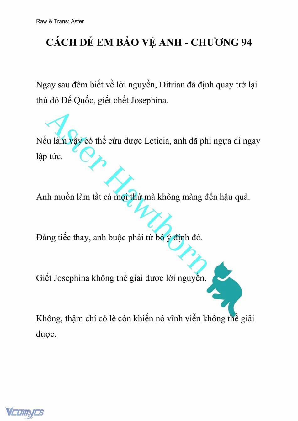 [Novel] Cách Để Em Bảo Vệ Anh 94 trang 0