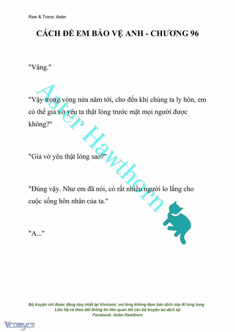 [Novel] Cách Để Em Bảo Vệ Anh 96 trang 0