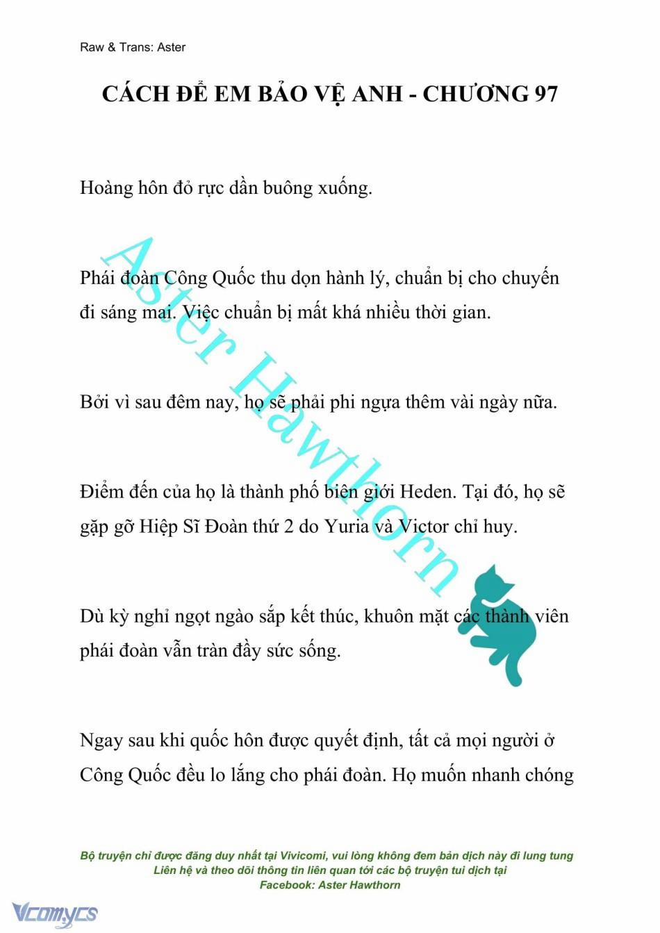 [Novel] Cách Để Em Bảo Vệ Anh 97 trang 0