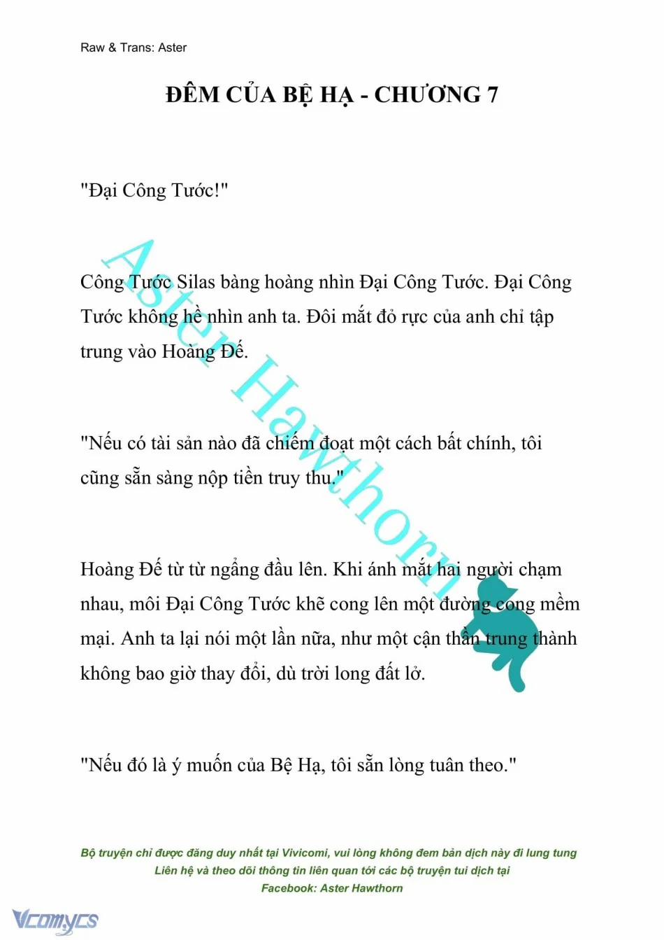 [Novel] Đêm Của Bệ Hạ 7 trang 0