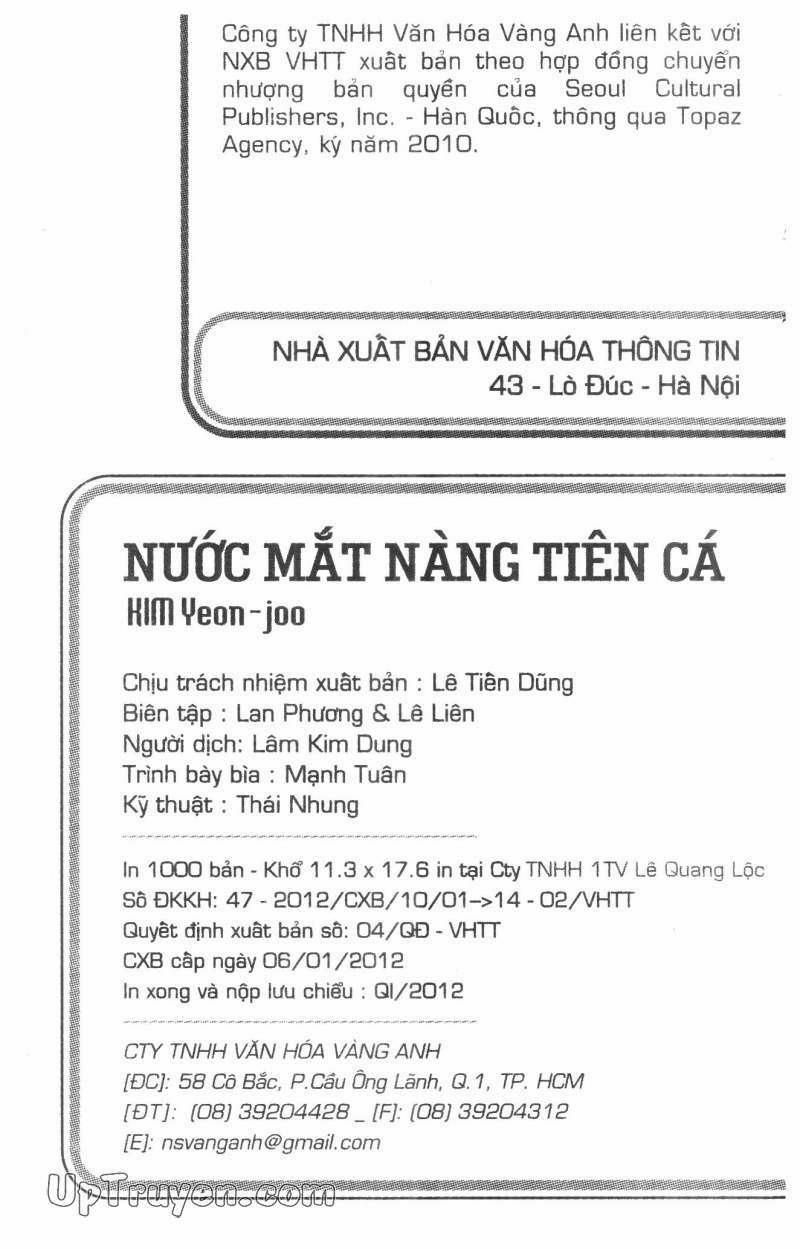Nước Mắt Nàng Tiên Cá 1 trang 1