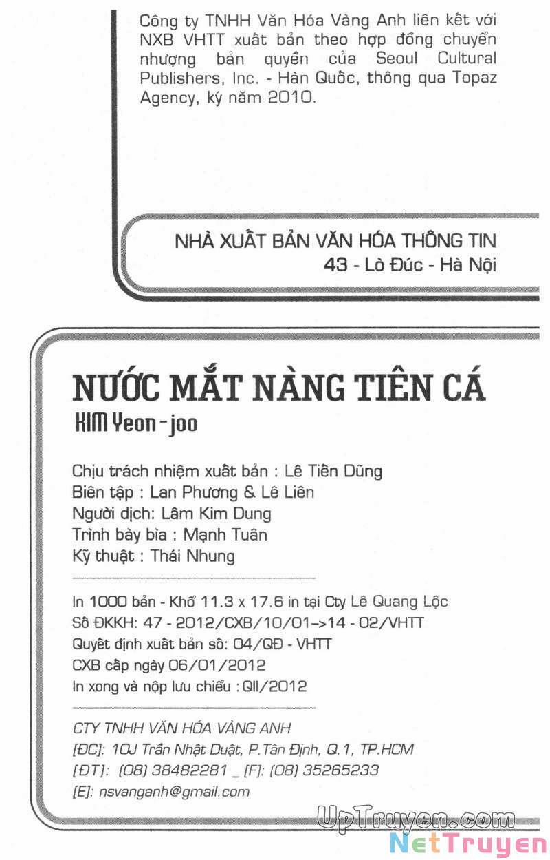 Nước Mắt Nàng Tiên Cá 10 trang 1