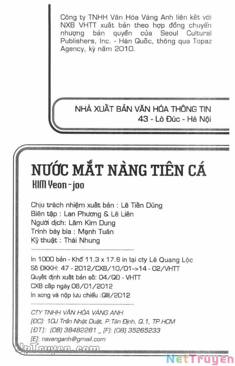 Nước Mắt Nàng Tiên Cá 14 trang 1