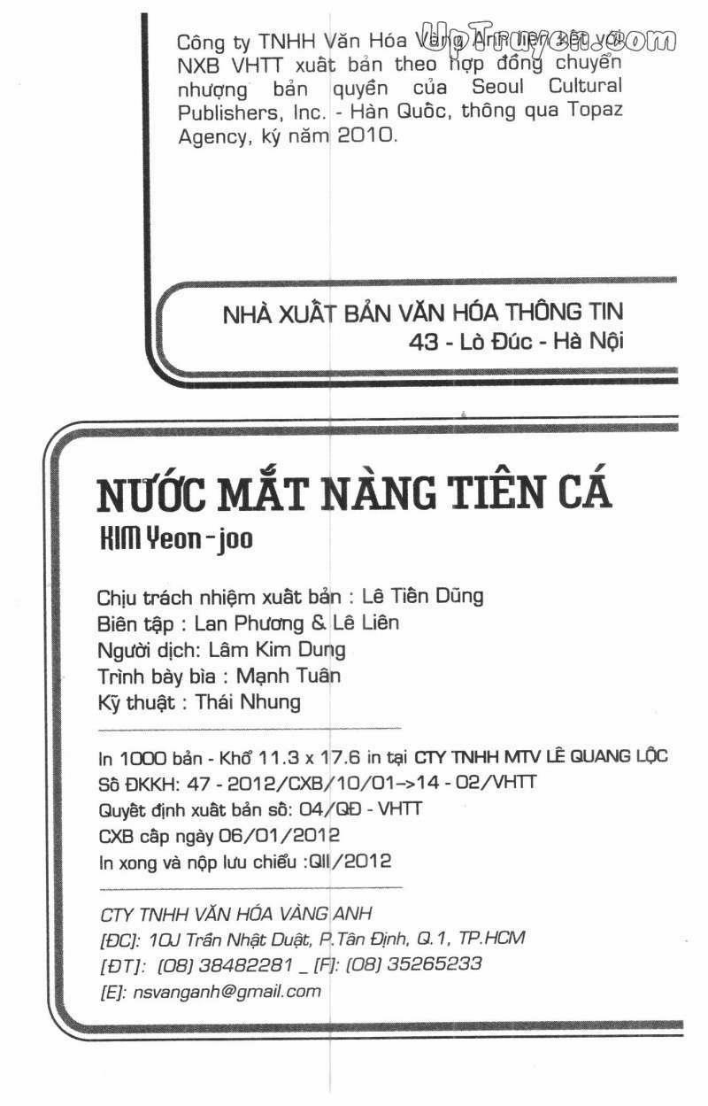 Nước Mắt Nàng Tiên Cá 5 trang 1