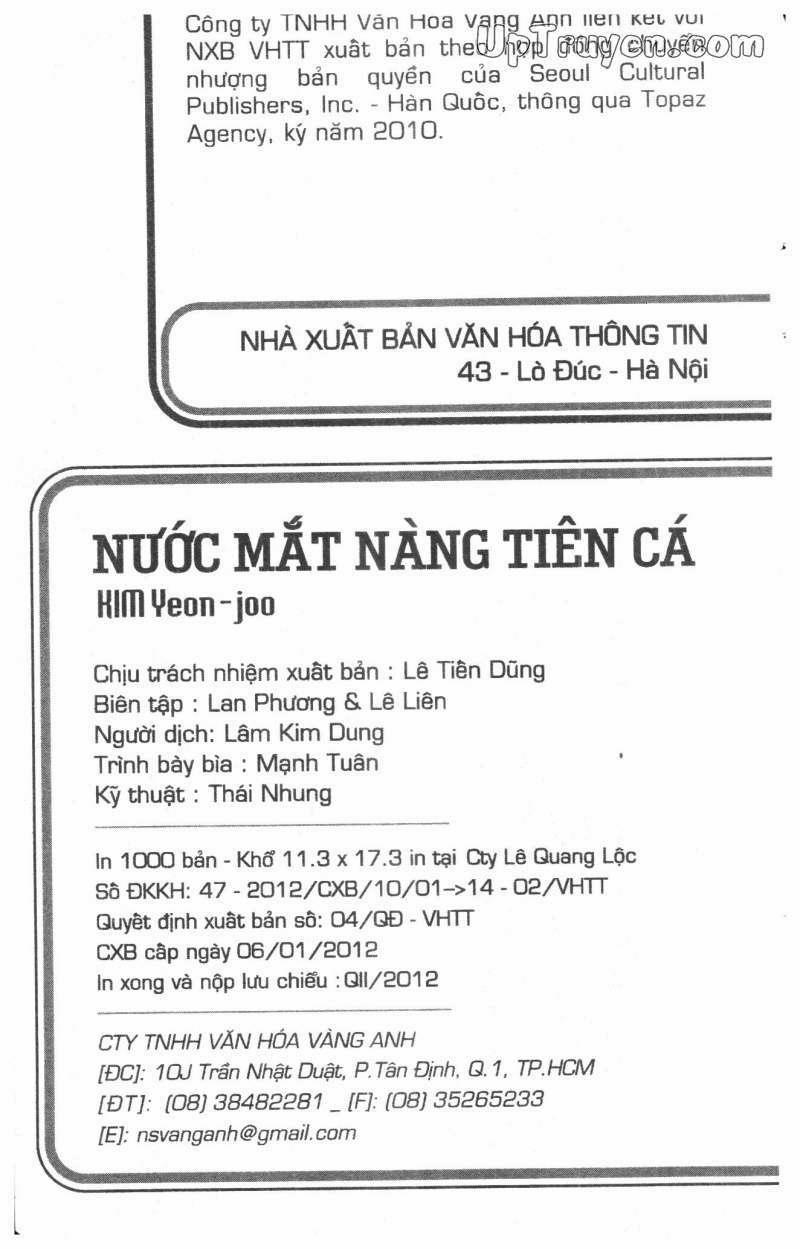 Nước Mắt Nàng Tiên Cá 6 trang 1