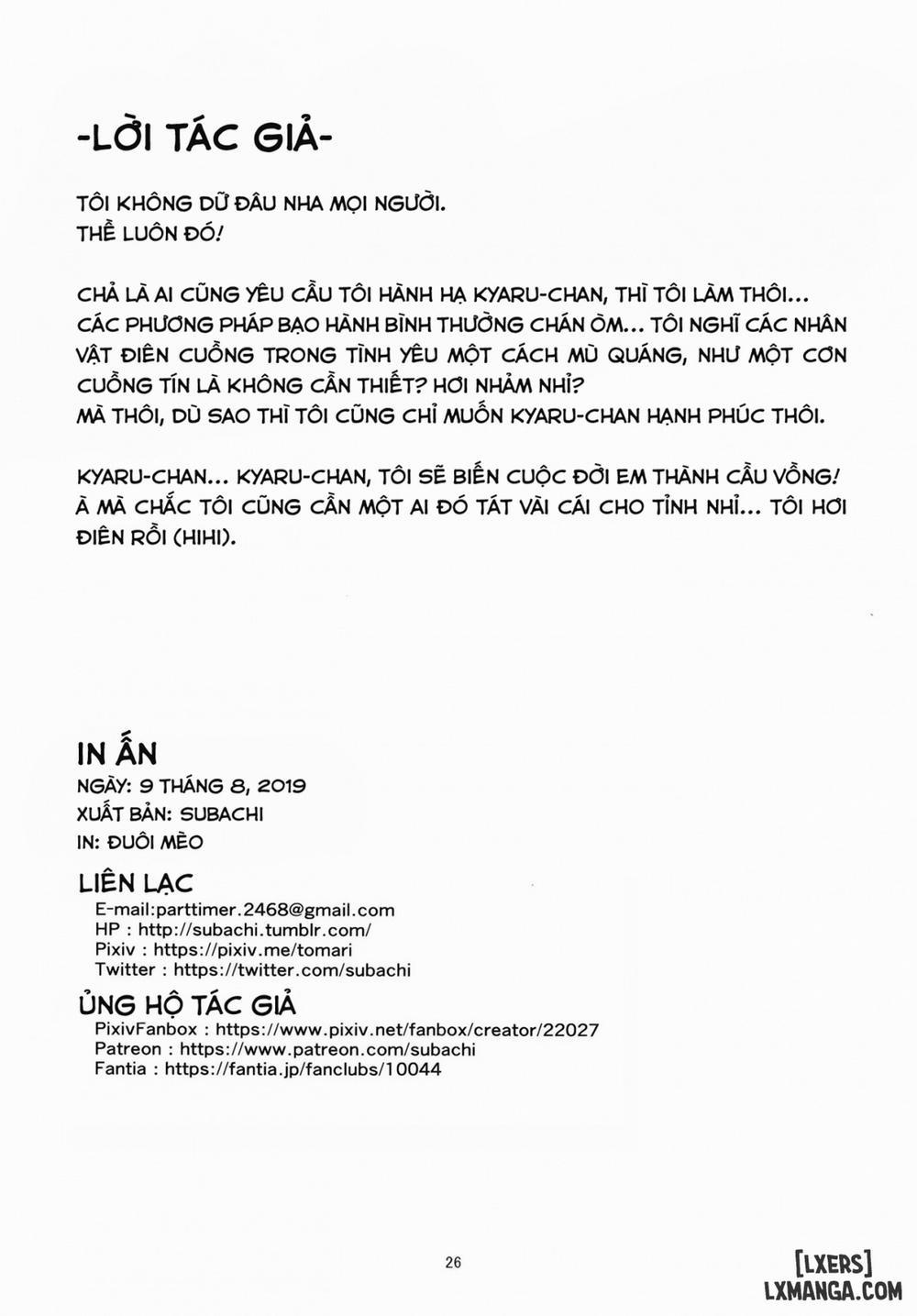 Ohayou, Kyaru-chan 2 END trang 25