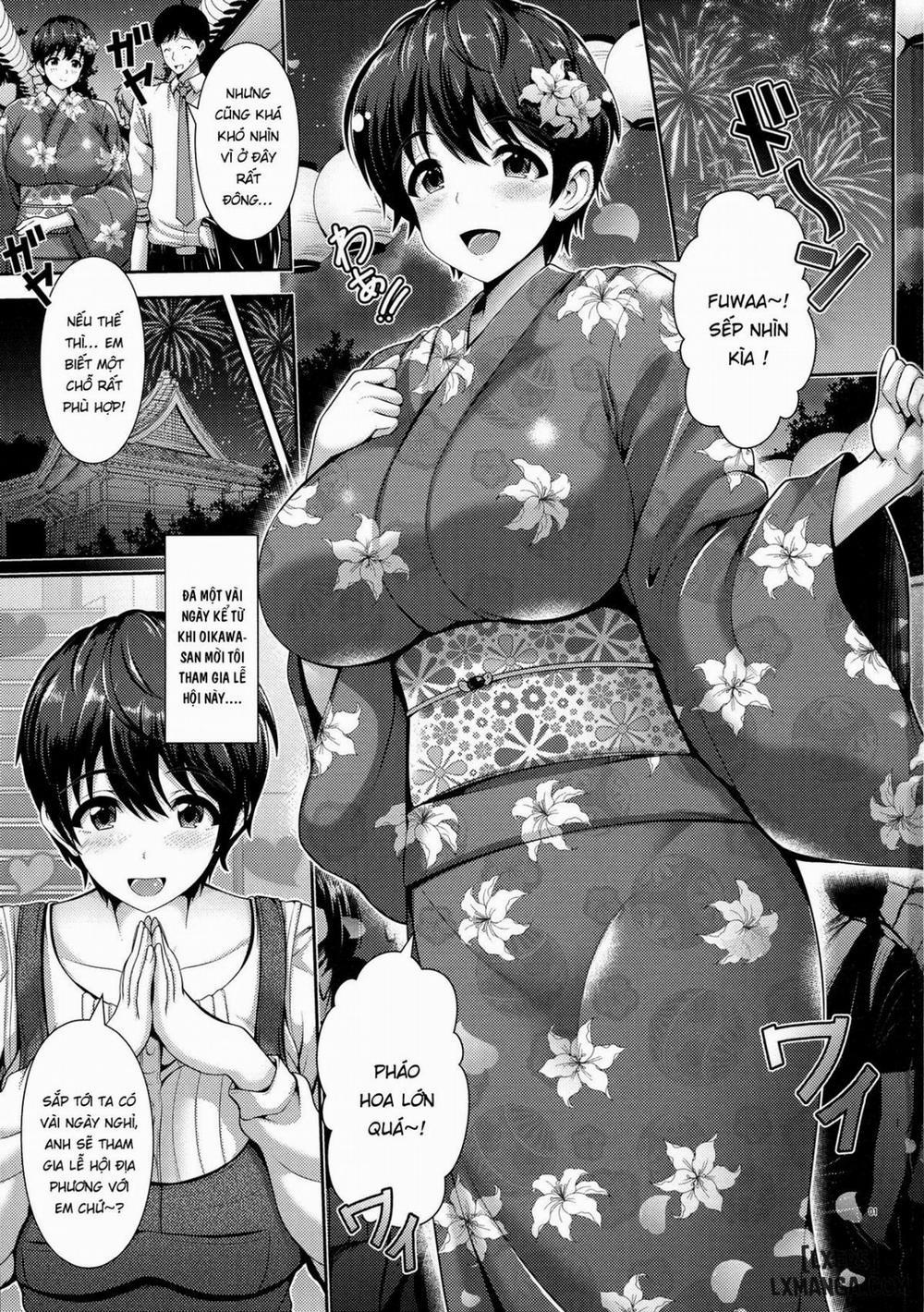 Oikawa-san And Her Big Breasts In a Yukata Oneshot trang 3