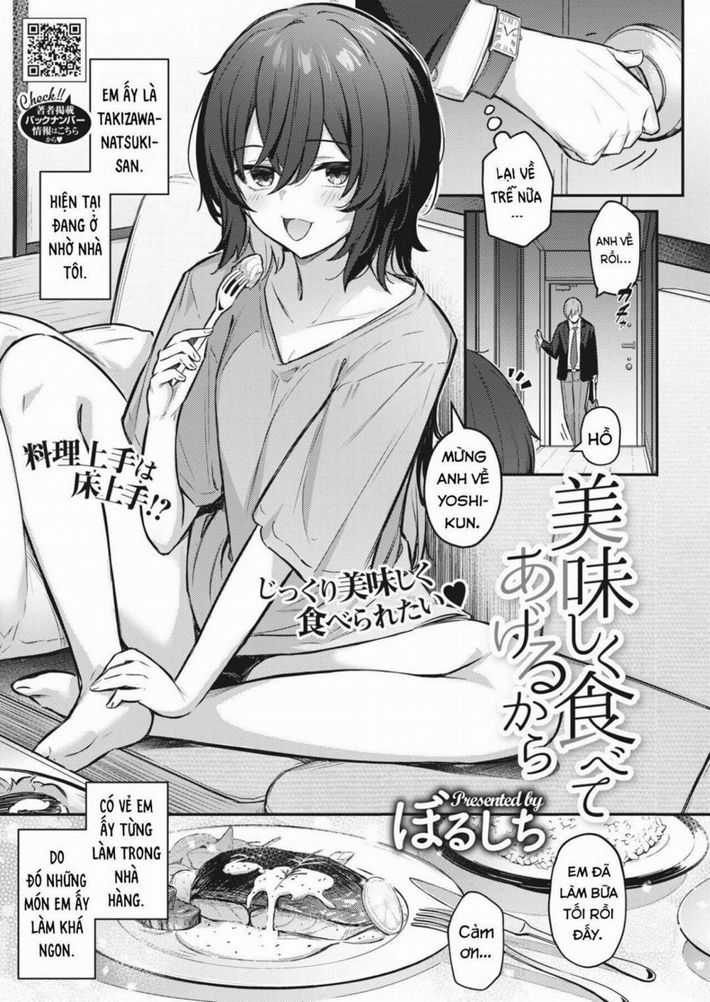 Oishiku Tabete Ageru kara Oneshot trang 2