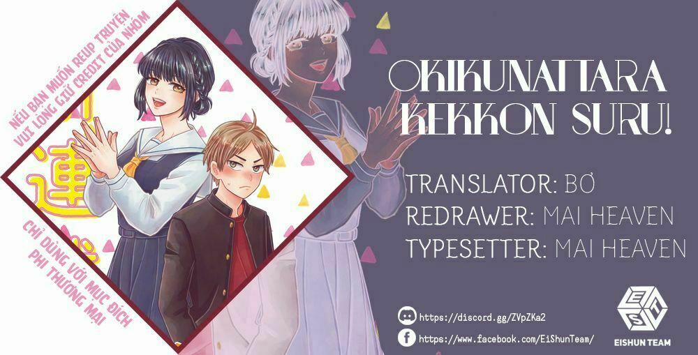 Okikunattara Kekkon Suru! 11 trang 1