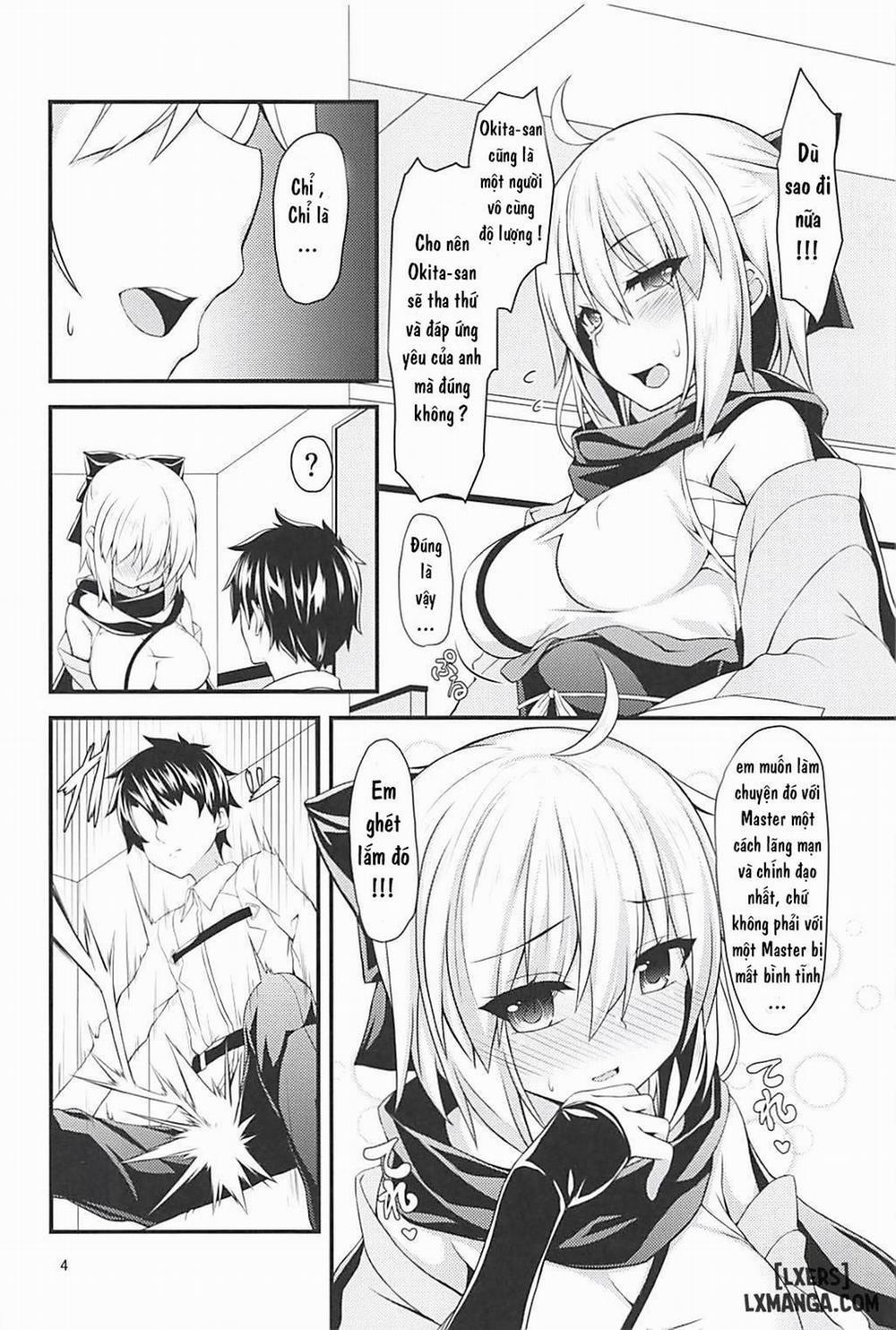 Okita-san to Chaldea Icha Love Ecchi Shitai Oneshot trang 4