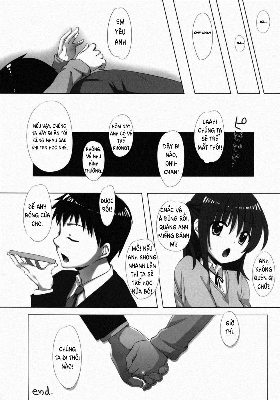 Onii-chan, Kozukuri Shiyou? Oneshot trang 17