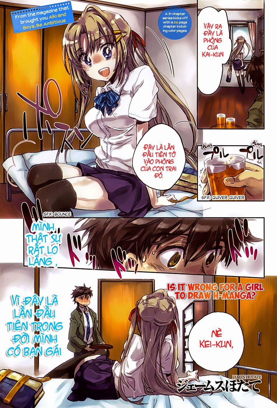 Onna No Ko Ga H-Na Manga Egaicha Dame Desuka 1 trang 1