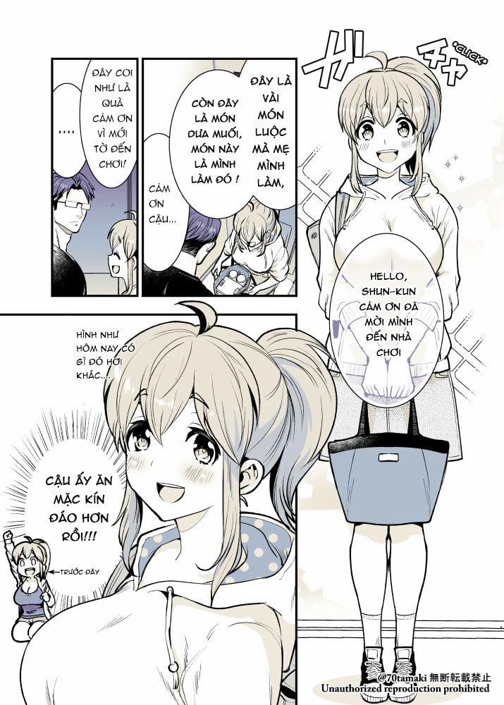 Osananajimi Ga Hisabisa Ni Saikai Shitara Otagai Kyonyuu Ni Natteta 14 trang 4