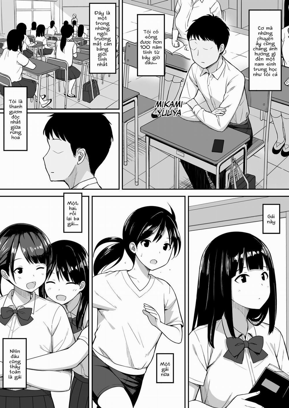 Otoko no Kazu ga 10-bun no 1 ni Natta Sekai de Shitai Houdai 1 trang 3