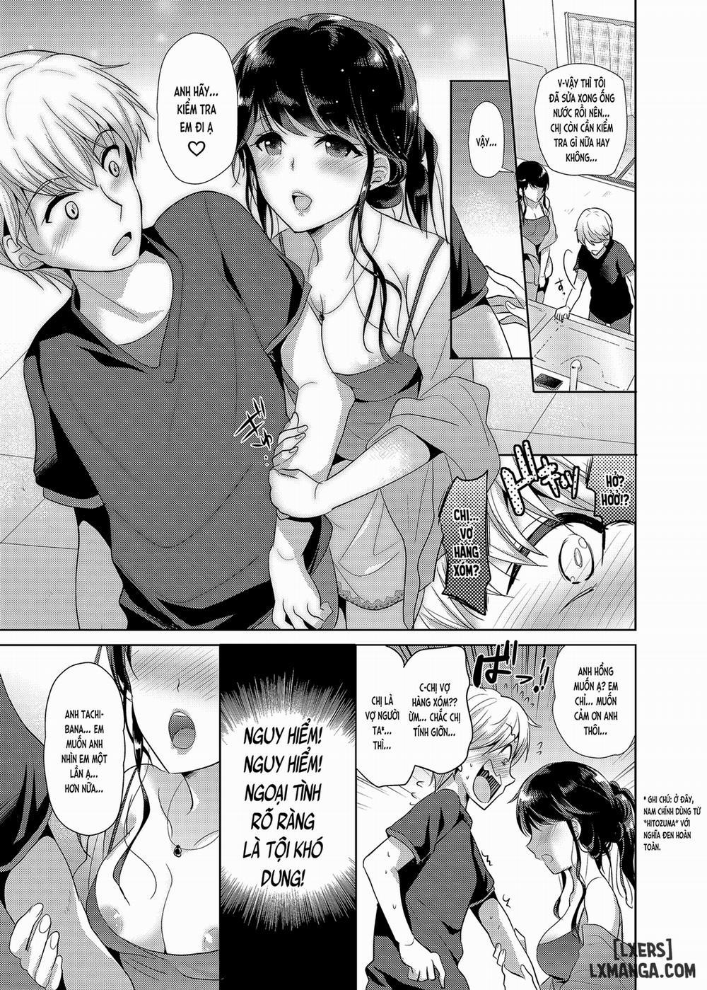 Otonari-san wa Yokkyuu Fuman na Inran Hitozuma Oneshot trang 5