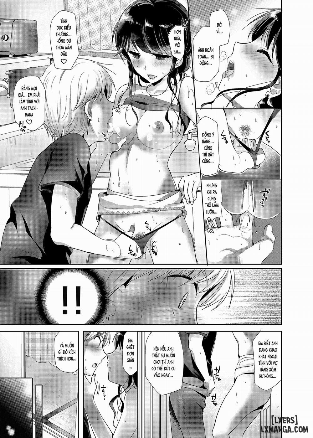 Otonari-san wa Yokkyuu Fuman na Inran Hitozuma Oneshot trang 9