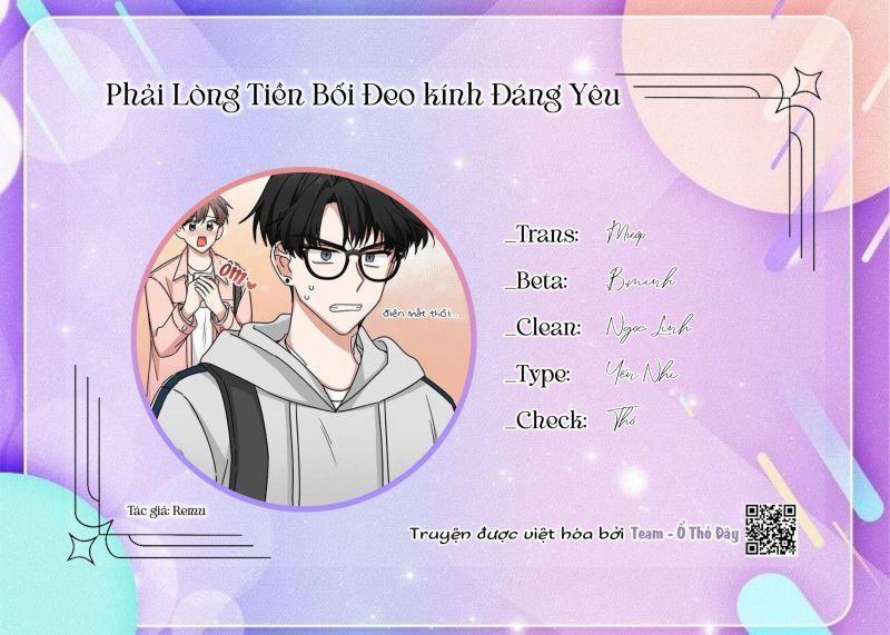 Phải Lòng Tiền Bối Đeo Kính Đáng Yêu 2 trang 0