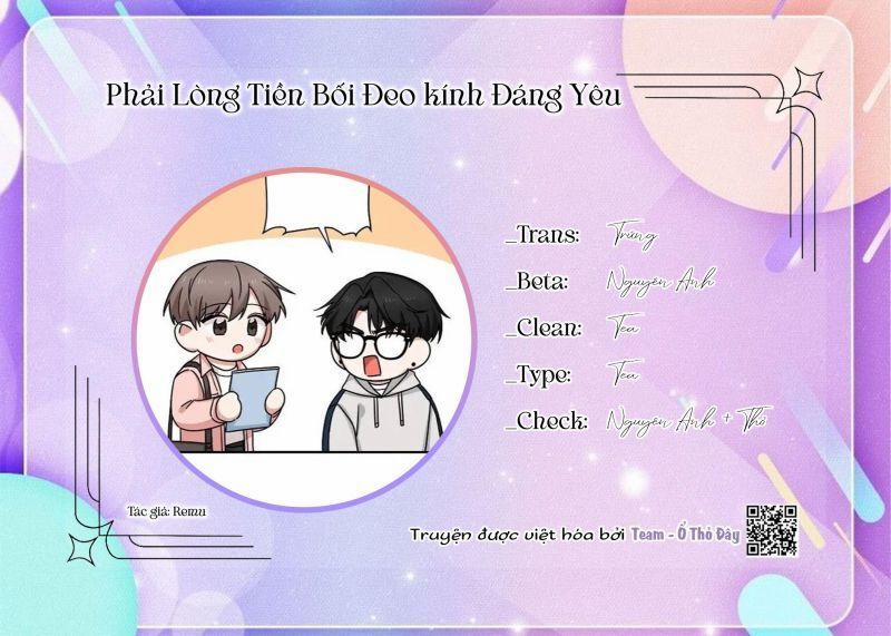Phải Lòng Tiền Bối Đeo Kính Đáng Yêu 3 trang 0